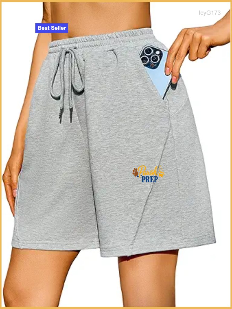 Women's Athletic Shorts High Waist Bermuda Cotton Sweat Running Lounge